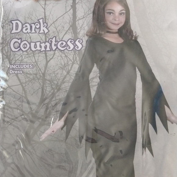 NIP Dark Countess Costume Girls 12/14 - Picture 2 of 4